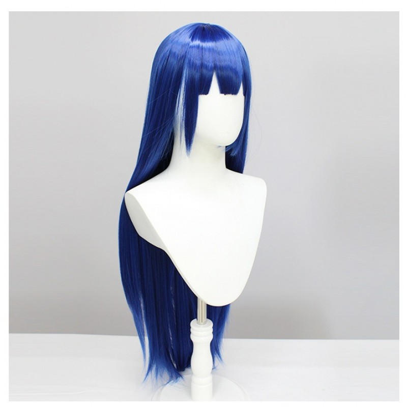 Engage Kiss Ayano Yuzuhira Blue Long Hair COS Wig 90cm