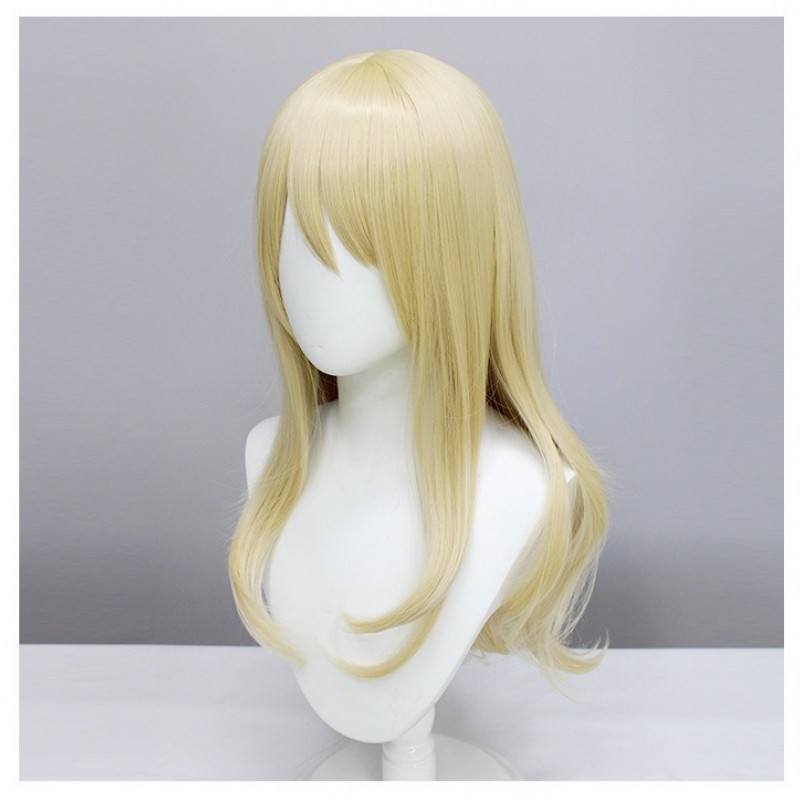 Engage Kiss Sharon Hellsing Blonde Long Straight Cosplay Wig 