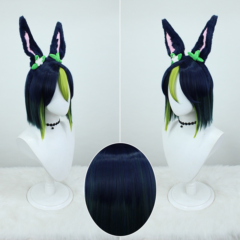 Genshin Impact  | Sumeru Tighnari Cosplay Wig with Ears 30cm