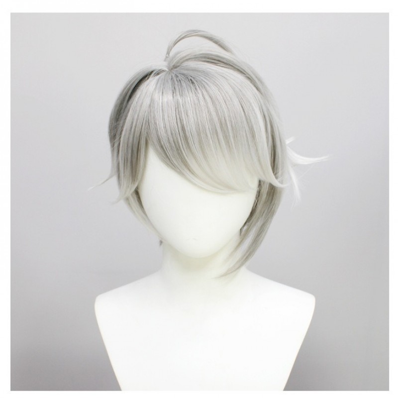 Genshin Impact Sumeru Alhaitham Cosplay Wig Hythloth Mixed Color Gradient 28cm