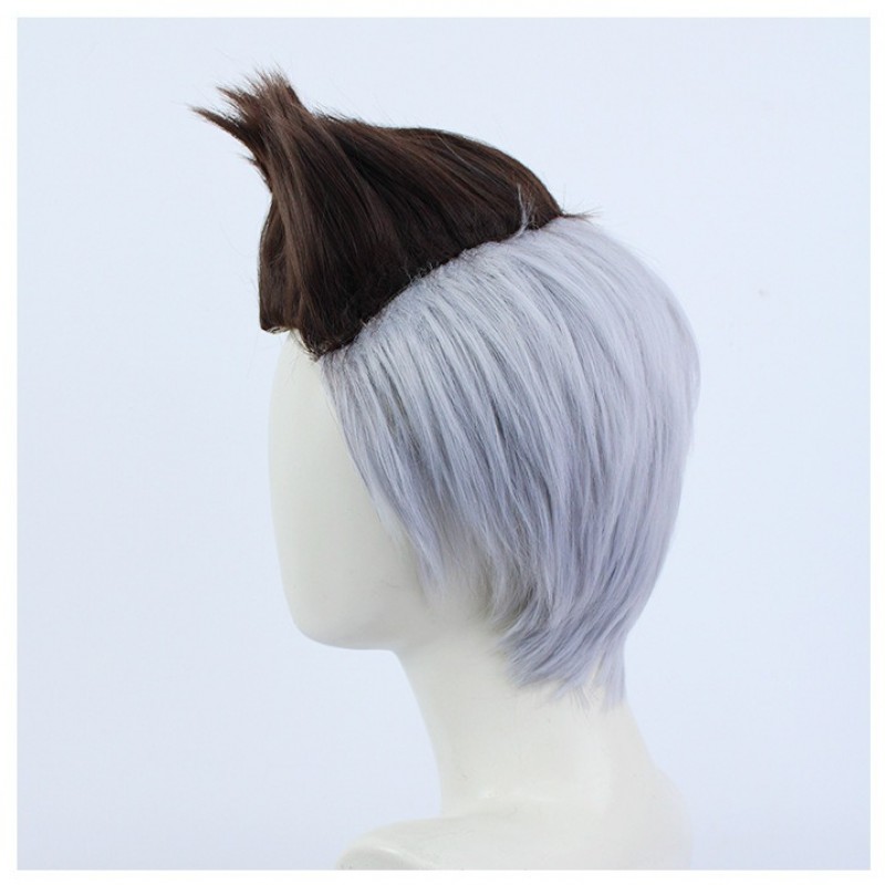 Cyberpunk Edgerunners Cosplay Wig - David Martinez Colorblock Highlights 30cm