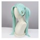 Cyberpunk Edgerunners Rebecca Green Twin Tails COS Wig 80cm