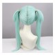 Cyberpunk Edgerunners Rebecca Green Twin Tails COS Wig 80cm