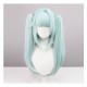 Genshin Impact Fischl Cosplay Wig - Aqua Blue Dual Twintails with Thumb Clips 50cm