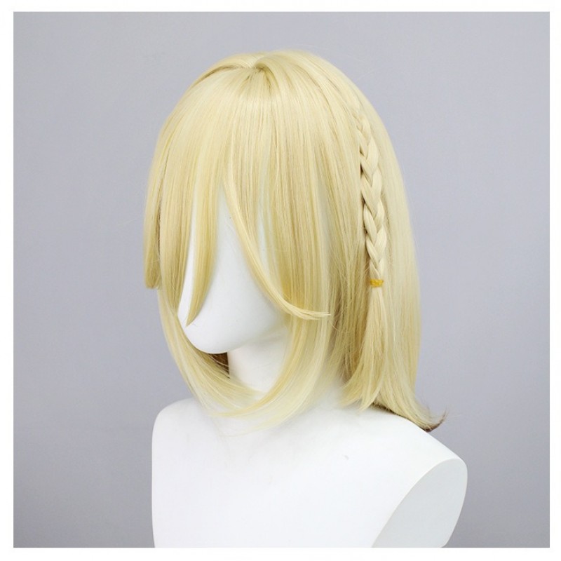 Genshin Impact | Sumeru Kaeya Cosplay Wig Light Blonde to Mixed Brown Gradient Mid-Length Hair 50cm