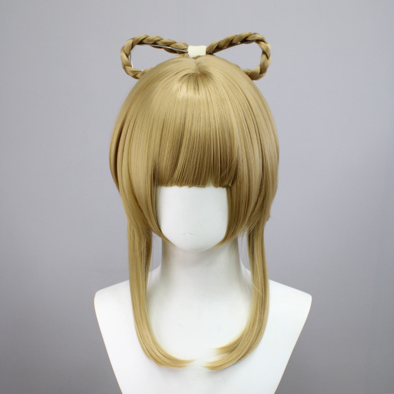 Genshin Impact |Yaoyao Cosplay Wig - Detachable Ponytail with Elastic Band and Alligator Clip 40cm