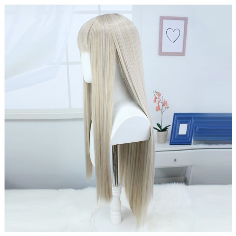 Victory Goddess |Nicky Serpent Cosplay Gold Long Wig 90cm