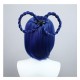 Genshin Impact Xiangling Cosplay Wig - Wanmin Restaurant Chef with Double Braided Bun Hairstyle