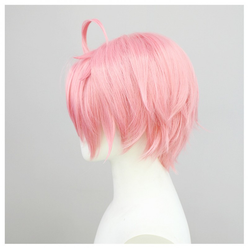 New World Carnival |Est Cosplay Wig Warm Pink Boyish Style Cosplay Wig 30cm