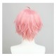 New World Carnival |Est Cosplay Wig Warm Pink Boyish Style Cosplay Wig 30cm