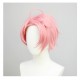 New World Carnival |Est Cosplay Wig Warm Pink Boyish Style Cosplay Wig 30cm