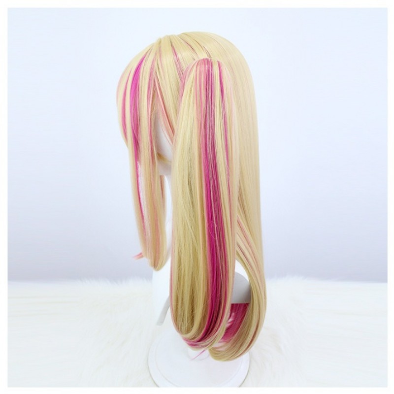 Mother and Children |Hoshino Ruby Cosplay Wig Hoshino Rumi Straight Long Hair with Blonde Highlights 70cm