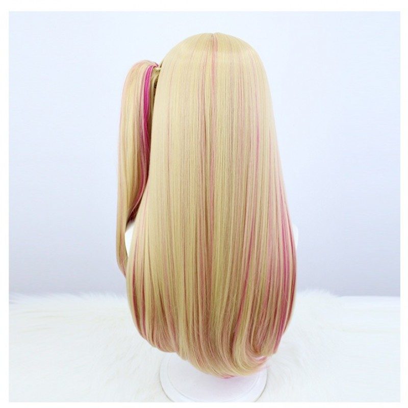 Mother and Children |Hoshino Ruby Cosplay Wig Hoshino Rumi Straight Long Hair with Blonde Highlights 70cm