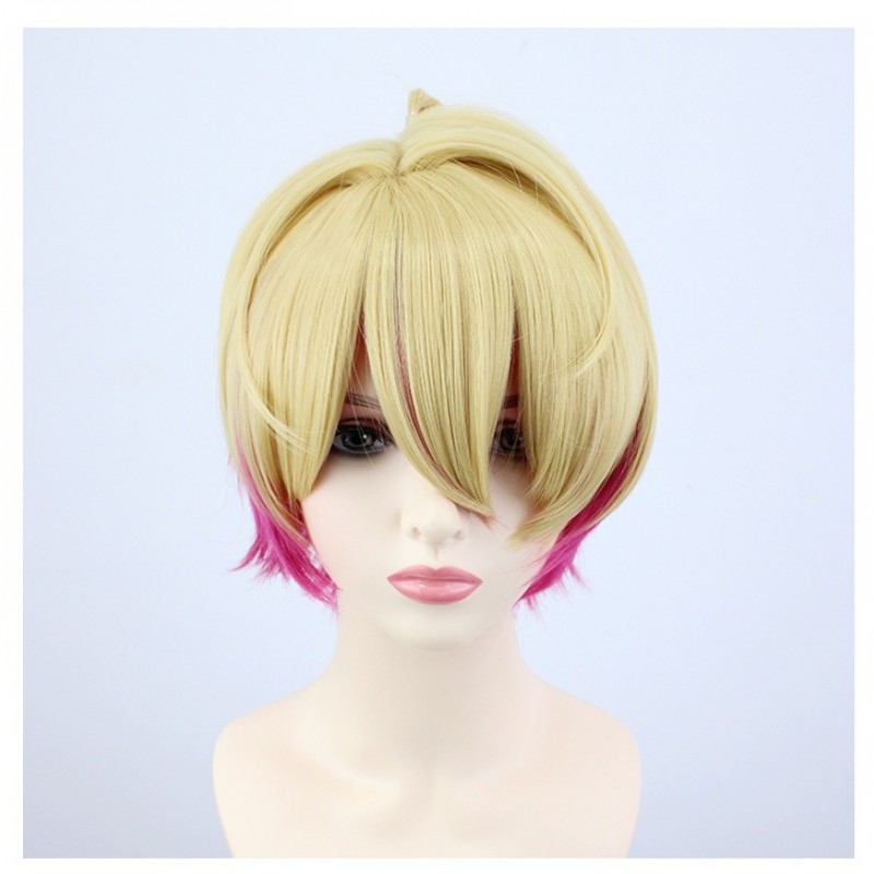 Mother and Children |Hoshino Aikai Kai Gradient Realistic Scalp Blonde Cosplay Wig 30cm 