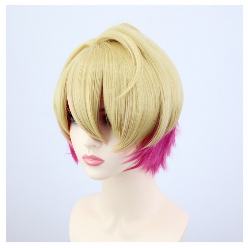 Mother and Children |Hoshino Aikai Kai Gradient Realistic Scalp Blonde Cosplay Wig 30cm 