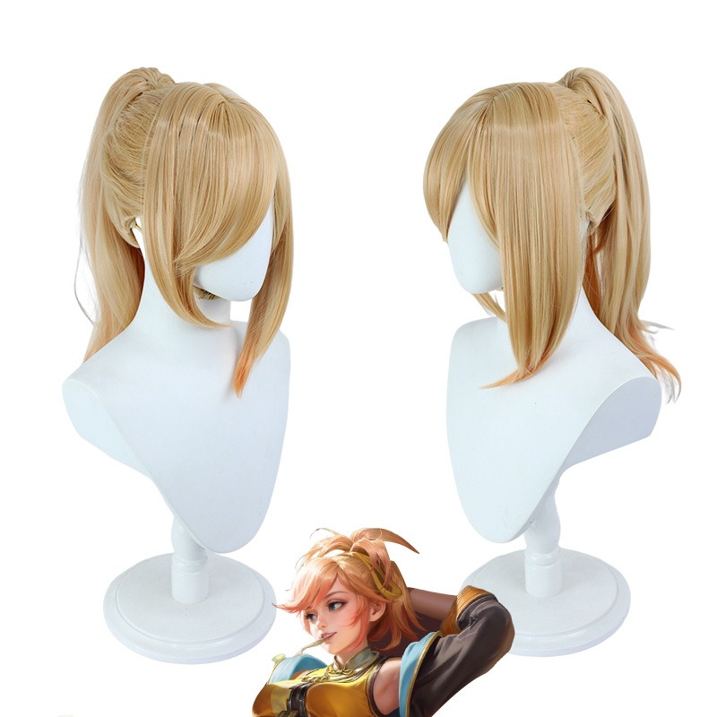 King of Glory Ji Xiaoman COS Wig Warrior Jungler Ponytail for New Hero