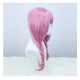 Azur Lane Jingi Yasuko Cosplay Wig - COSVOL3 Ako Pink Braided Pigtails with Middle Part 65cm