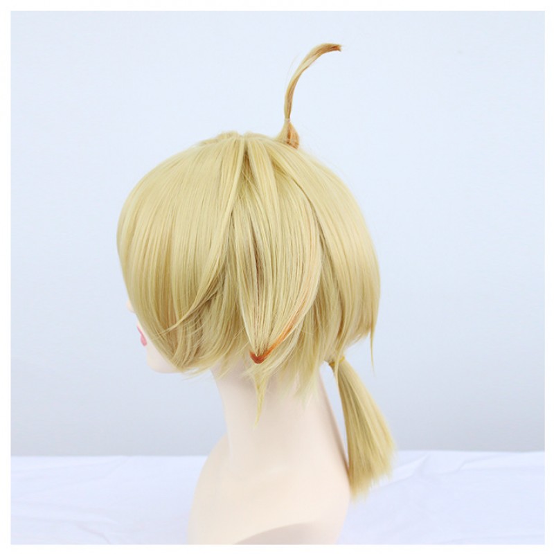 Genshin Impact Mikey Cosplay Wig  Mondstadt Skirmish Squad Cartographer with Adorable Youthful Style 30cm