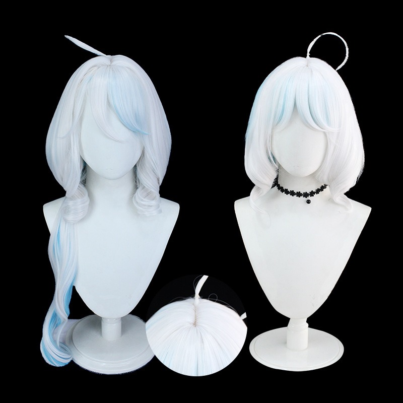 Genshin Impact | Fontaine Deity Water God Fylna Focalos Cosplay Wig 40cm/90cm