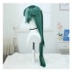 Stellar Railways |Skyward Rider - Silk Light Blush with Green Highlights Straight Long Hair 90cm