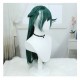 Stellar Railways |Skyward Rider - Silk Light Blush with Green Highlights Straight Long Hair 90cm