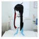 Stellar Railways |Dan Heng Yin Yue Jun Black Gradient Red-Blue Straight Long Hair 95cm