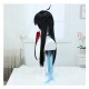 Stellar Railways |Dan Heng Yin Yue Jun Black Gradient Red-Blue Straight Long Hair 95cm