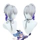 Stellar Railways | Silver WolfStriking Blue-Toned Ombre Ponytail Cosplay Wig 40cm