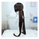 Stellar Railways |Su Shang Rich Brown Straight Long Hair with Twin Ponytail Wig 100cm