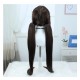 Stellar Railways |Su Shang Rich Brown Straight Long Hair with Twin Ponytail Wig 100cm