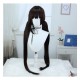 Stellar Railways |Su Shang Rich Brown Straight Long Hair with Twin Ponytail Wig 100cm