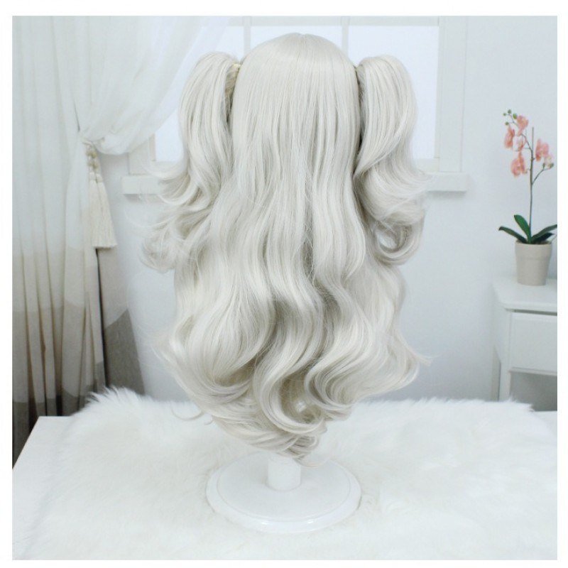 Charlotte | Yuuri NaoCosplay Wig  Ash Blonde Curly Twin Tails 68cm