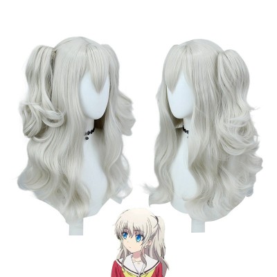 Charlotte | Yuuri NaoCosplay Wig  Ash Blonde Curly Twin Tails 68cm