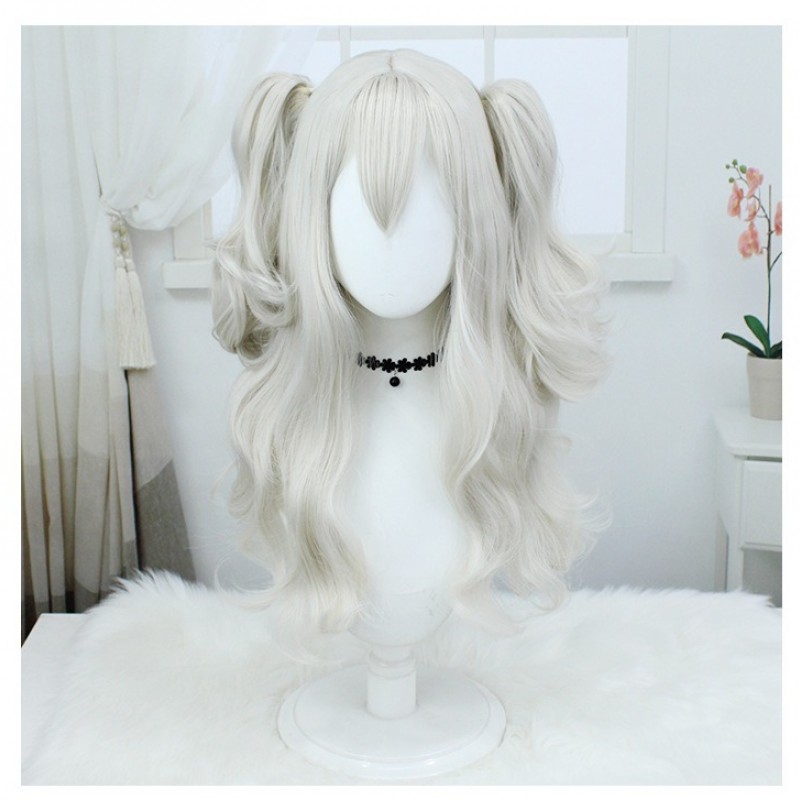 Charlotte | Yuuri NaoCosplay Wig  Ash Blonde Curly Twin Tails 68cm