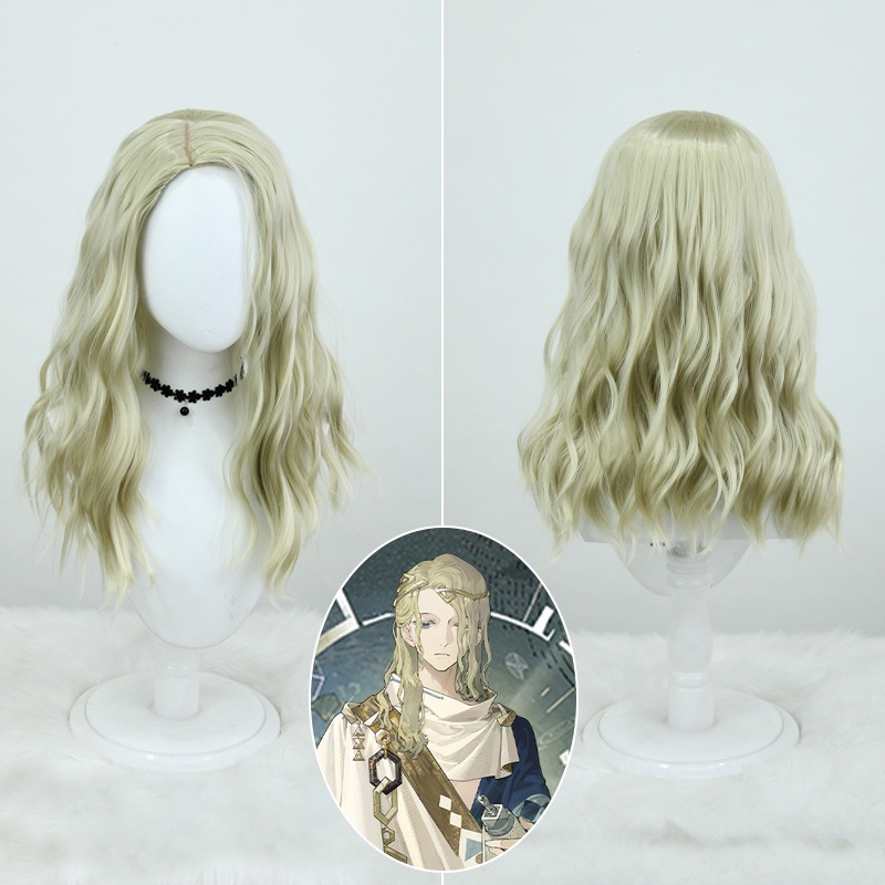 Timeless Reunion1999 |Cave Captive Mysticist Blondee Short Hair Cosplay Wig 48cm