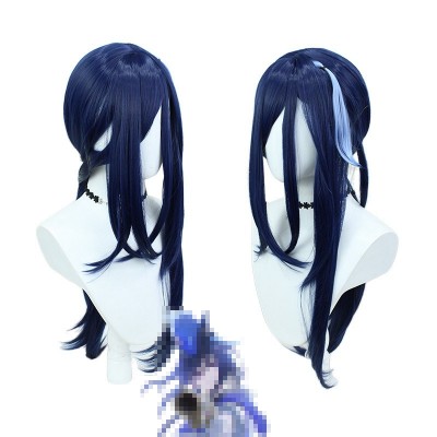 Genshin Impact |Krolinard Cosplay Wig Fontaine Character Realistic Scalp Top Mixed Color Blocking Wig 80cm