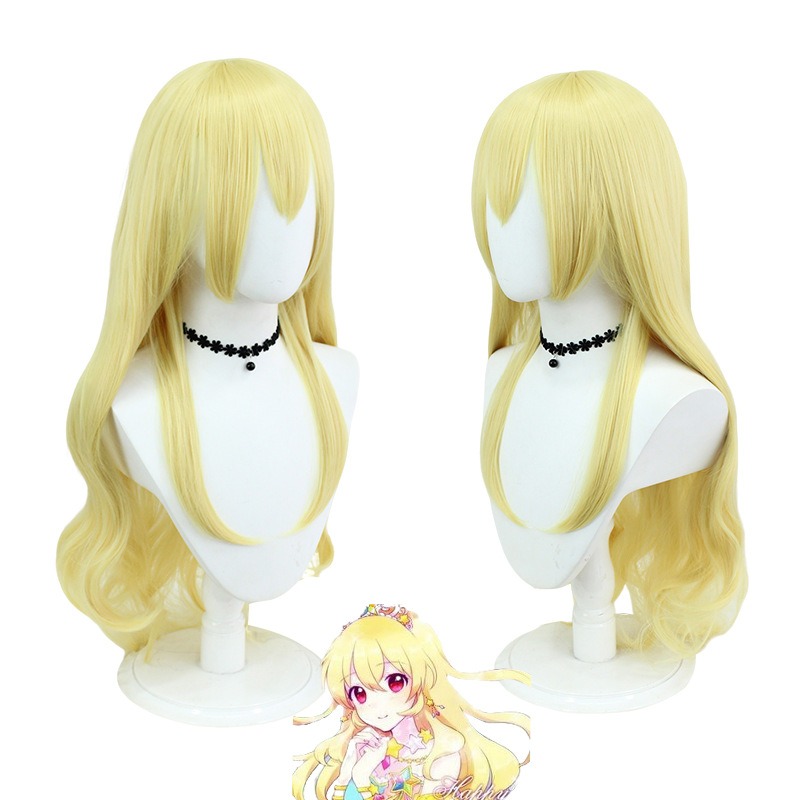 Aikatsu Hoshizora Ichigo Cosplay Wig - Golden Curls 75cm