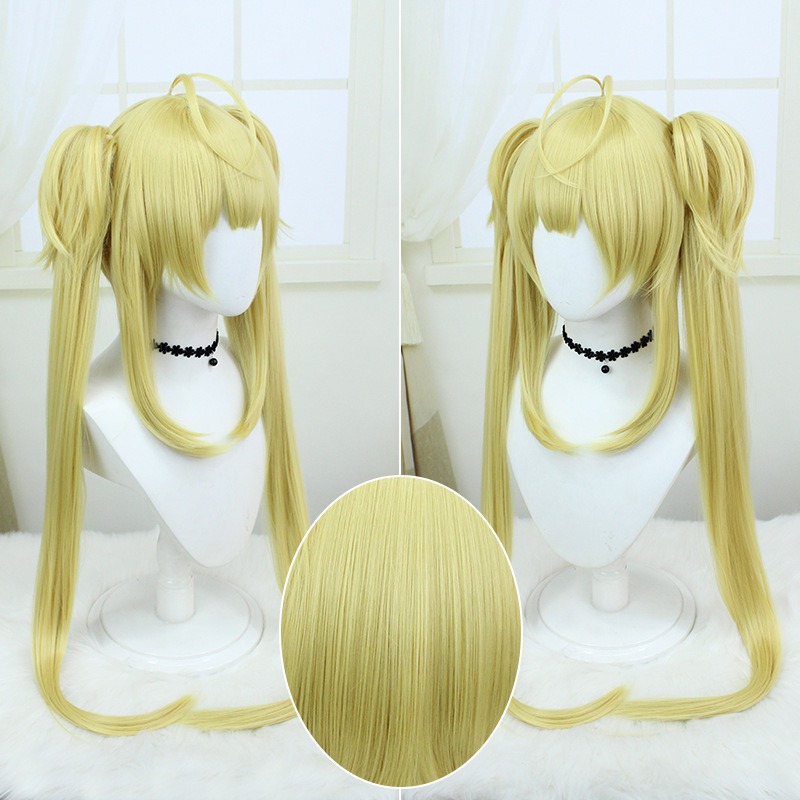 Shugo Chara |  Hoshina Utau / Tsukiyomi Utau Yellow Straight Long Hair  Twin Ponytails 90cm