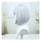 Stellar Railways |Topa Cosplay Wig 35cm Blaze Red w/ Silver Flair