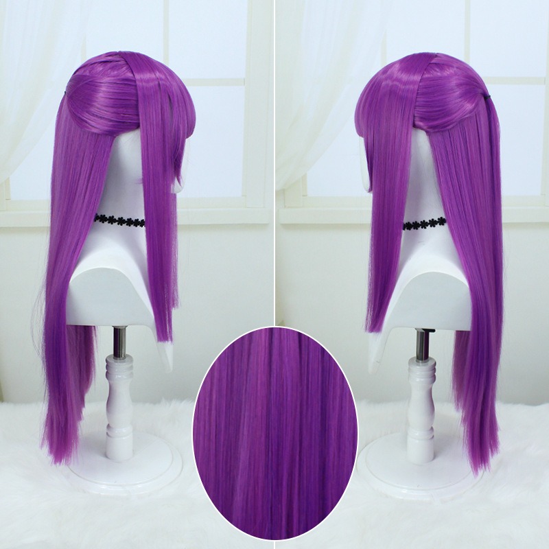 The Burial of Fulilian Fren Cosplay Wig Purple Long Straight Hair 80cm