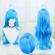 King of Glory Cosplay Wig Mermaid Doria Blue Long Curly Hair