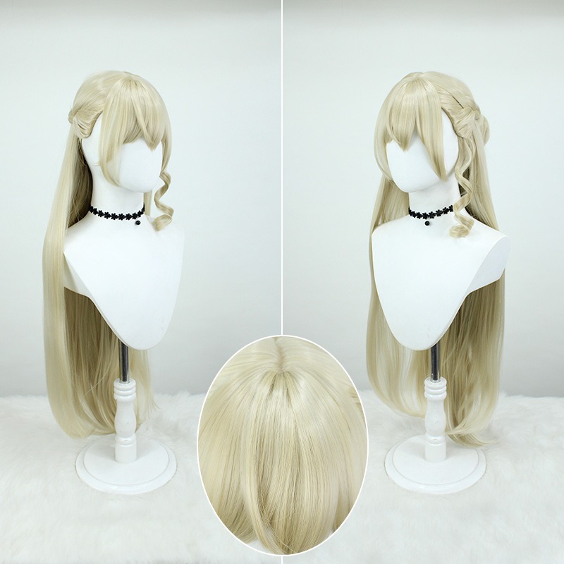 Stellar Railways |Robin Cosplay Sand Gold Bird Golden Straight Long Hair Cosplay Wig 85cm