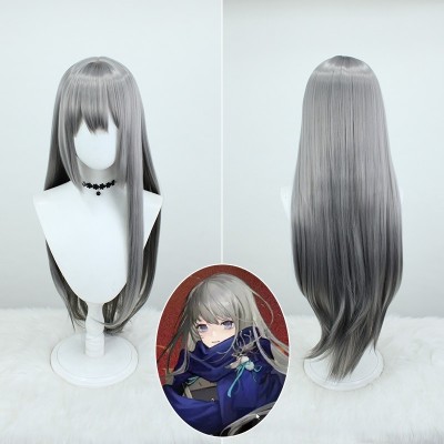 Back to the Future 1999 | Berlin East Cosplay Wig - Ash Gradient Long Straight Hair 85cm