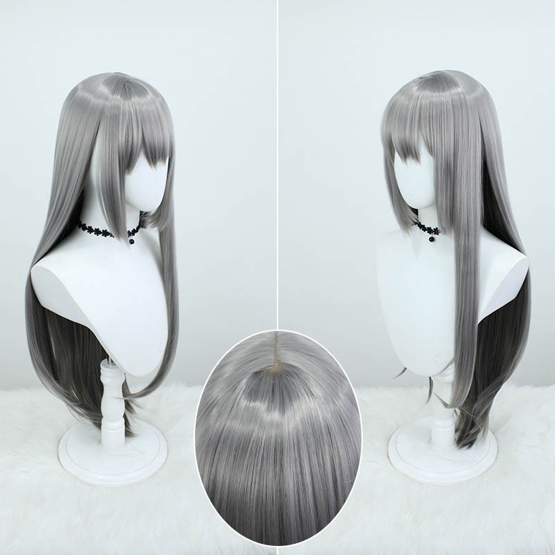 Back to the Future 1999 | Berlin East Cosplay Wig - Ash Gradient Long Straight Hair 85cm