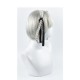 Kakegurui Cosplay Wig  Momobami Kirari Gray Short Hair Braided Ponytail