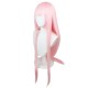 DARLING in the FRANXX Cosplay Wig Strelizia  Zero Two National Team Heroine Pink Long Straight Hair 100cm