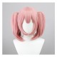 Puella Magi Madoka Magica Cosplay Wig - Homura Akemi Block Amulet Pink Short Twin Tail 33cm