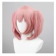 Puella Magi Madoka Magica Cosplay Wig - Homura Akemi Block Amulet Pink Short Twin Tail 33cm