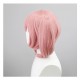 Puella Magi Madoka Magica Cosplay Wig - Homura Akemi Block Amulet Pink Short Twin Tail 33cm