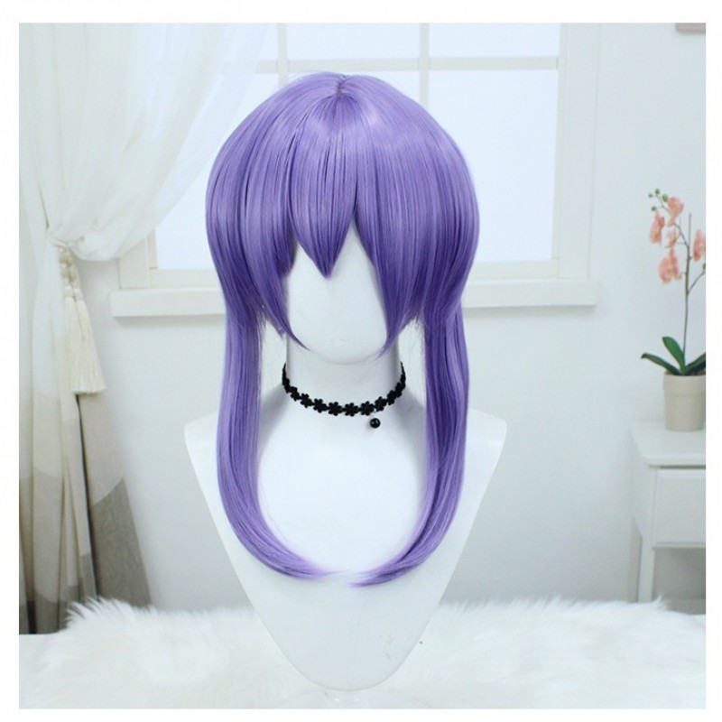 Genshin Impact  | Shinoa Hiiragi Cosplay Wig Pale Lavender Realistic Braided Pigtails 40cm